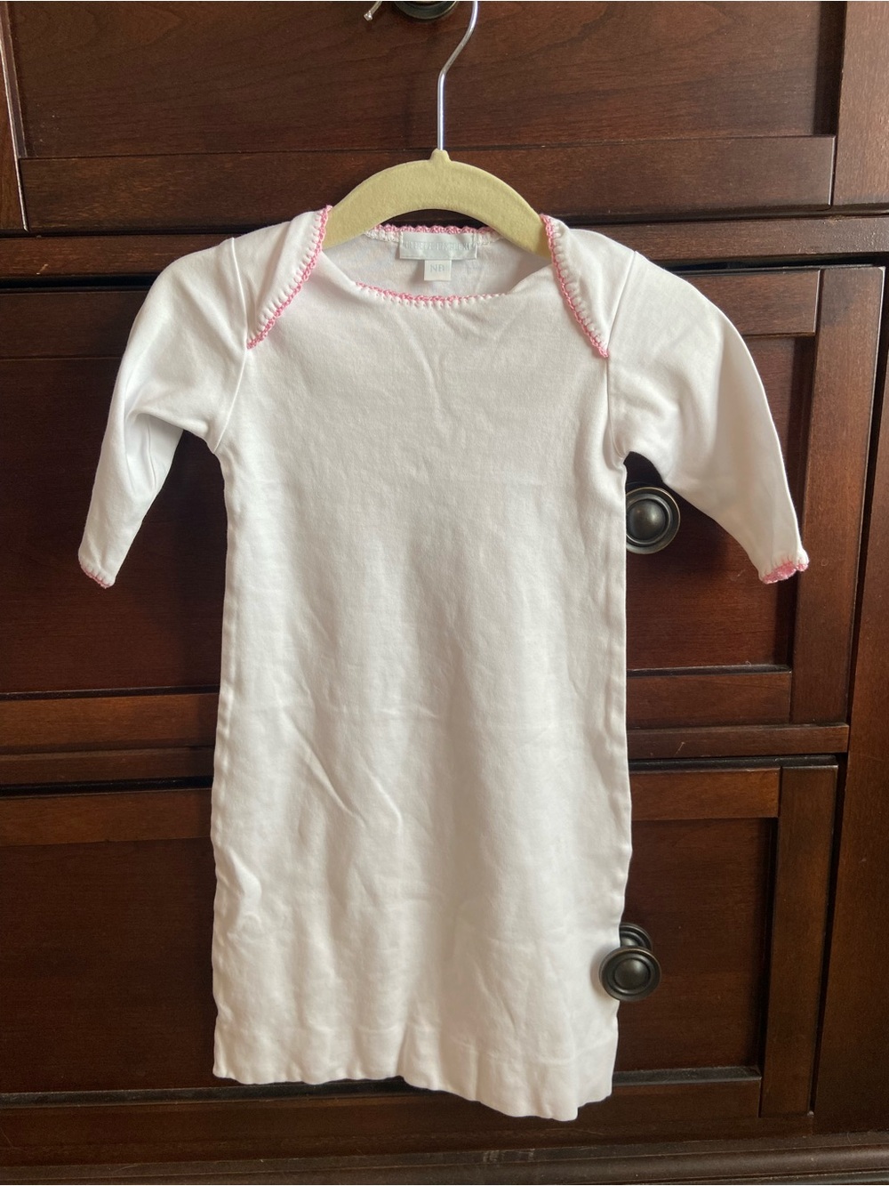 Little English Gown with Pink Trim
